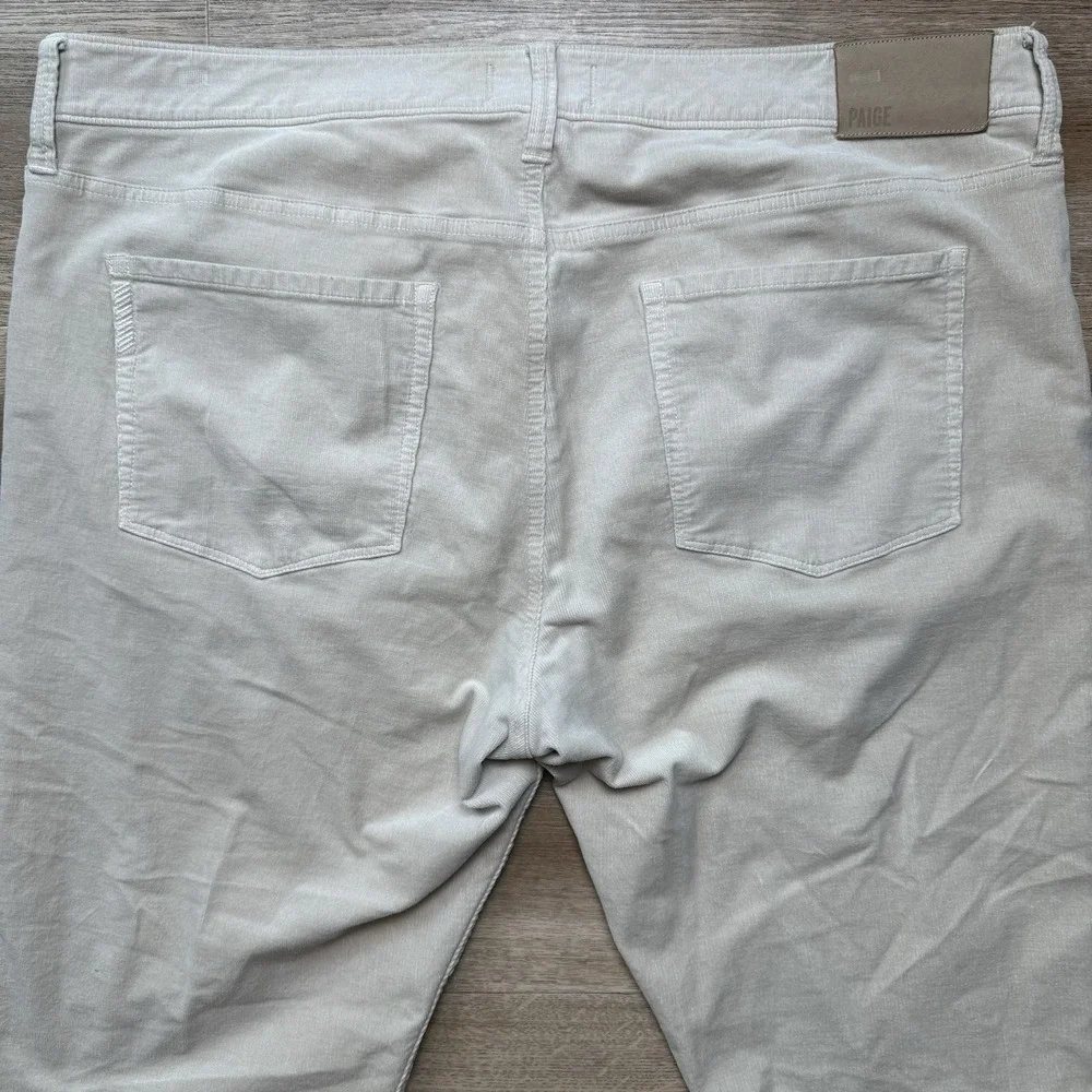 Paige Corduroy Pants Men‎ 38 Beige Federal Straight Leg Preppy Travel Business